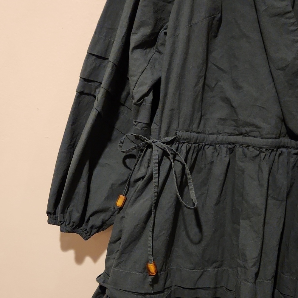 ❤️ MADEWELL CRINKLE POPLIN WRAP MINI DRESS, XXS - Picture 9 of 14